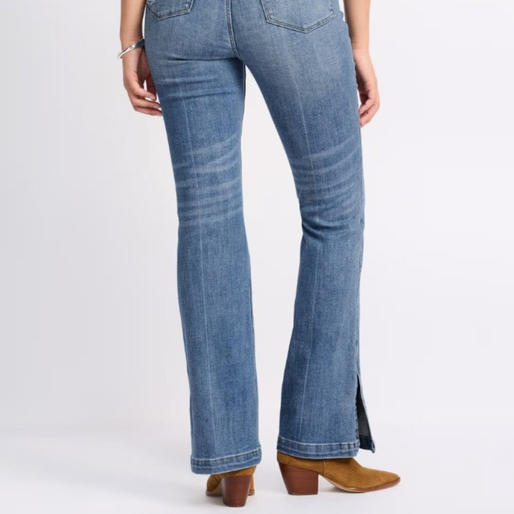 Judy Blue High Waisted Tummy Control Vintage Wash Slim Boot Jean, Size 32 (14) - Picture 2 of 12